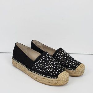 White Mountain Studded Embellished Espadrille Flat